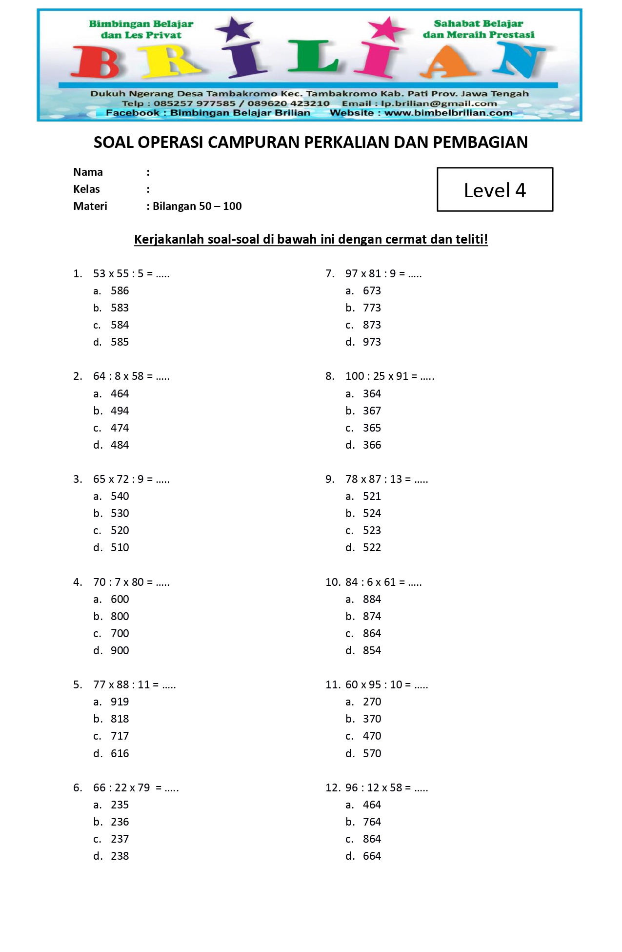 7 Rahasia Jitu Menguasai Contoh Soal Matematika Kelas 4 Faktor dan Kelipatan Agar Cepat Pintar 7 Rahasia Jitu Menguasai Contoh Soal Matematika Kelas 4 Faktor dan Kelipatan Agar Cepat Pintar