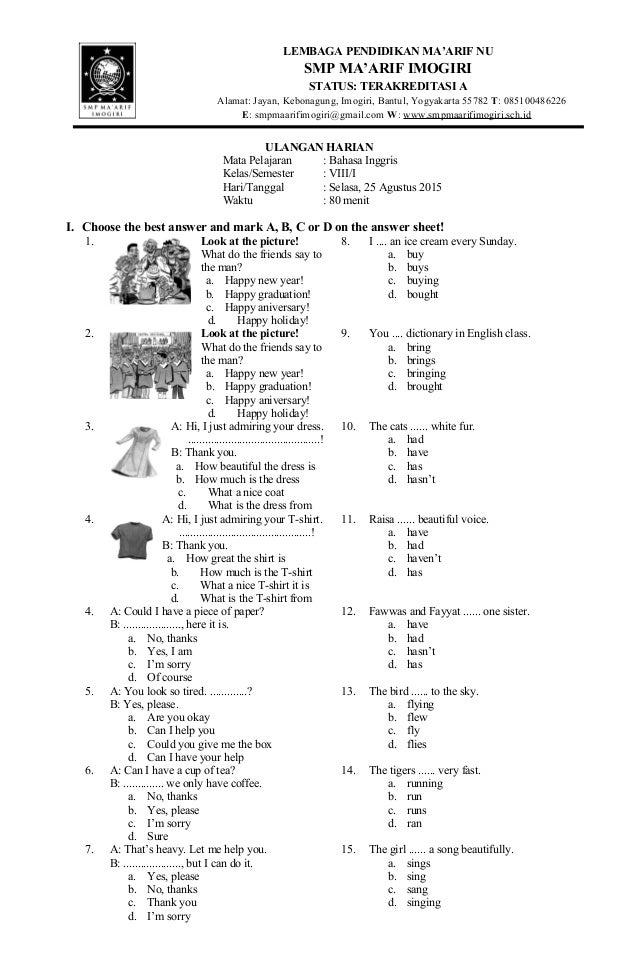 5 Contoh Soal Bahasa Inggris KD 3.1 Kelas 8 yang Ternyata Bersumber dari Sastra Inggris