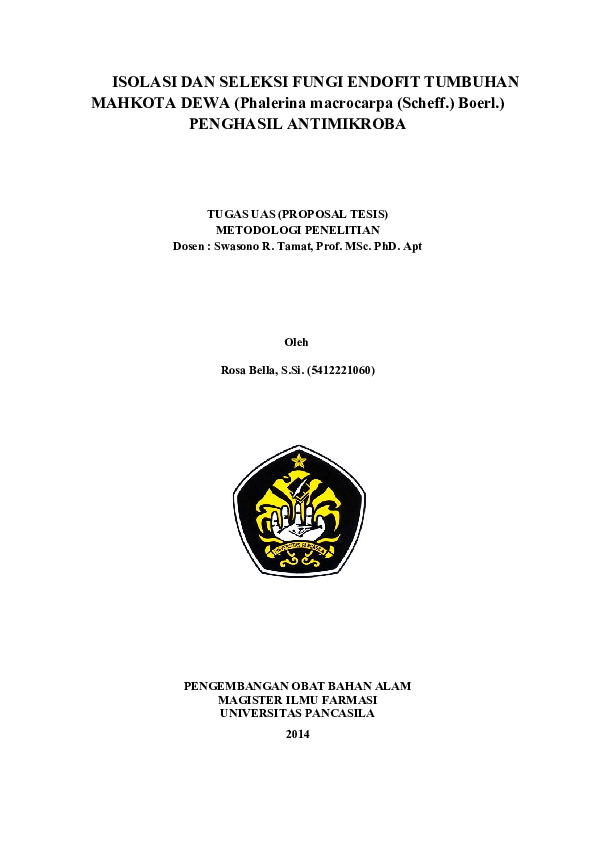 Contoh Cover Proposal Tesis Tulisan Contoh Cover Proposal Tesis Tulisan