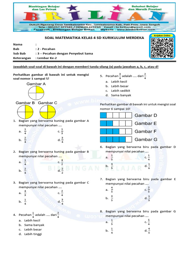 7 Contoh Soal Matematika Kelas 4 Bab Pecahan Kuasai Sifat Persegi dan Persegi Panjang 7 Contoh Soal Matematika Kelas 4 Bab Pecahan Kuasai Sifat Persegi dan Persegi Panjang