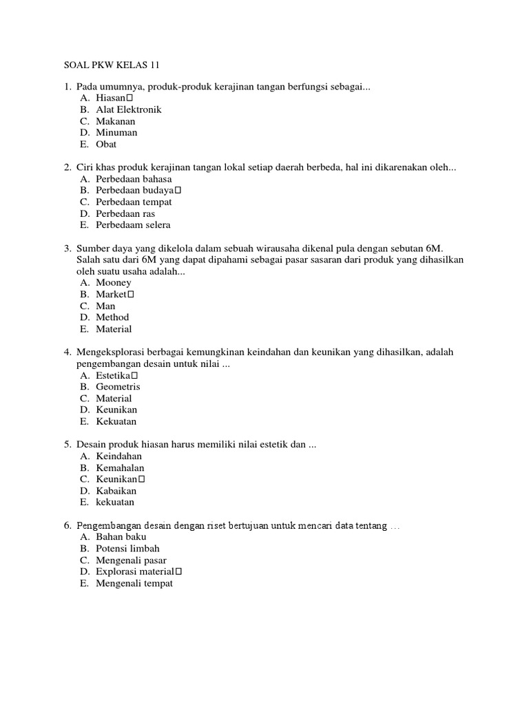 Proses Produksi Kerajinan Limbah PDF
