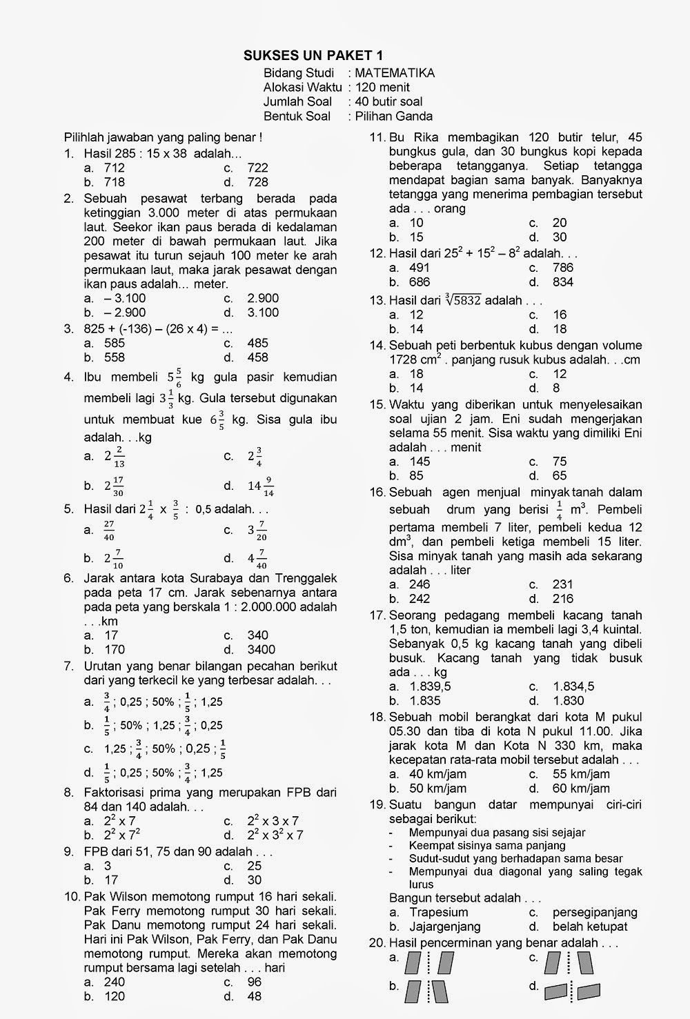 Kumpulan Soal UAS Kelas 6 SD Semester 1 Kurikulum 2013 Wajib Dipelajari Siswa Sebelum Terlambat Kumpulan Soal UAS Kelas 6 SD Semester 1 Kurikulum 2013 Wajib Dipelajari Siswa Sebelum Terlambat
