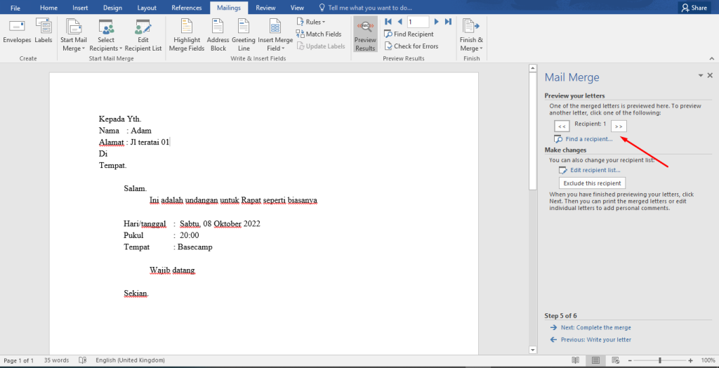 Mengubah Format Mail Marge di Word 2019 Ternyata Semudah Ini, 5 Langkah Wajib Dicoba Mengubah Format Mail Marge di Word 2019 Ternyata Semudah Ini, 5 Langkah Wajib Dicoba