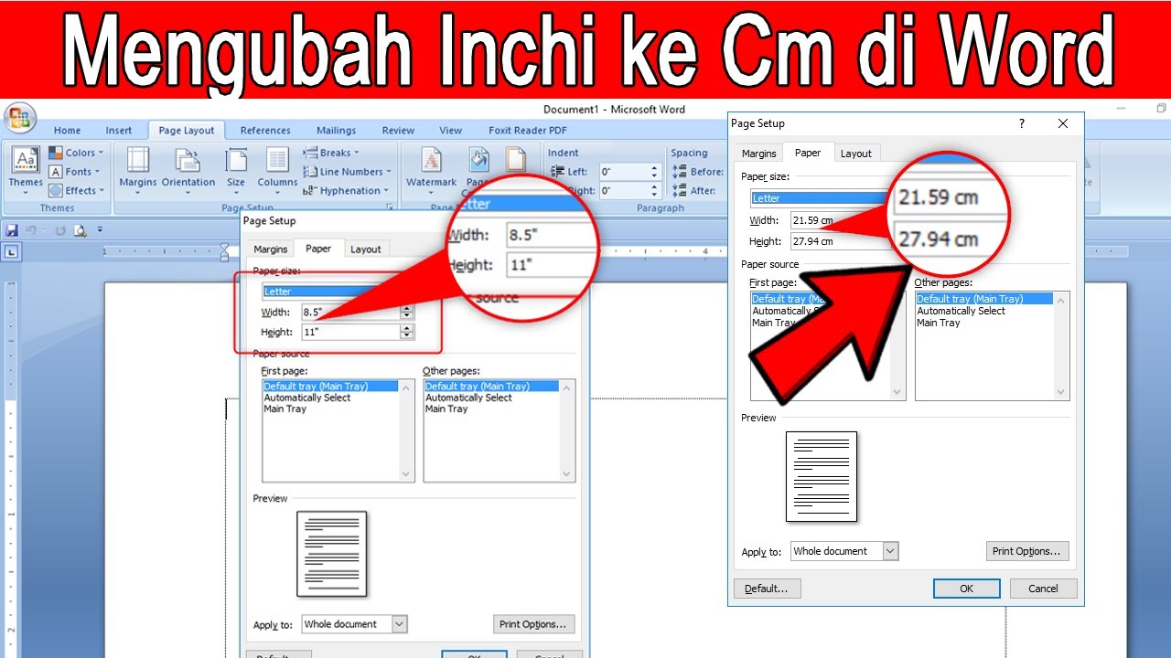Rahasia Mengubah Format Inch ke CM di Word untuk Ukuran Kertas F4 dalam Hitungan Detik