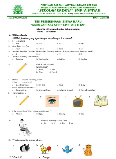 Terbukti Efektif! 7 Contoh Soal Bahasa Inggris Kelas 1 SD yang Bikin Anak Cepat Mahir Terbukti Efektif! 7 Contoh Soal Bahasa Inggris Kelas 1 SD yang Bikin Anak Cepat Mahir