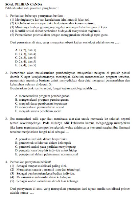 Inilah 15 Pembahasan Contoh Soal Dan Jawaban Fungsi Sosiologi Terbaru Inilah 15 Pembahasan Contoh Soal Dan Jawaban Fungsi Sosiologi Terbaru