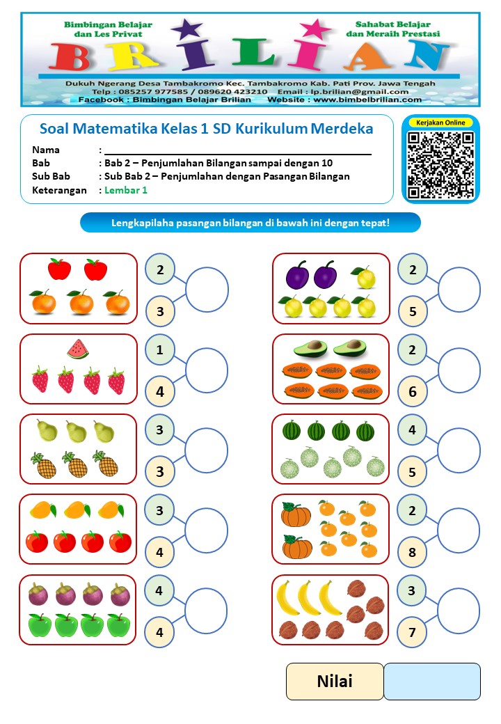 Asah Kemampuan Matematika Anak Latihan Soal Tema 2 Kelas 3 SD yang Asah Kemampuan Matematika Anak Latihan Soal Tema 2 Kelas 3 SD yang