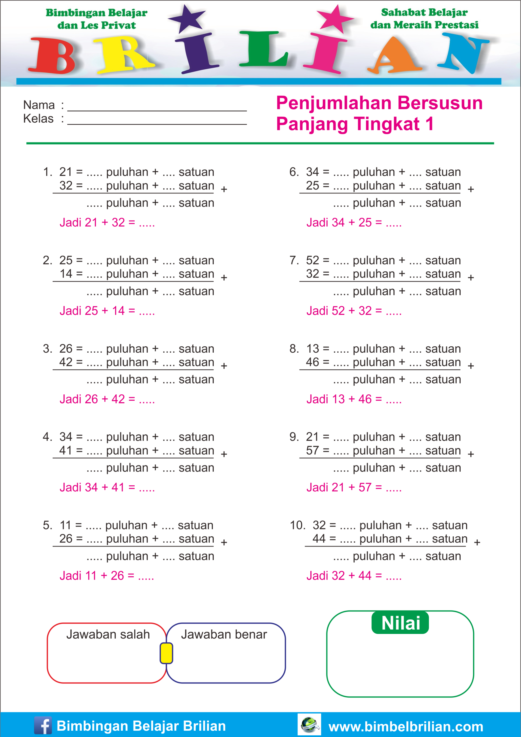 Soal Matematika Kelas 1 Sd Semester 2 Penjumlahan Dan Pengurangan Soal Matematika Kelas 1 Sd Semester 2 Penjumlahan Dan Pengurangan