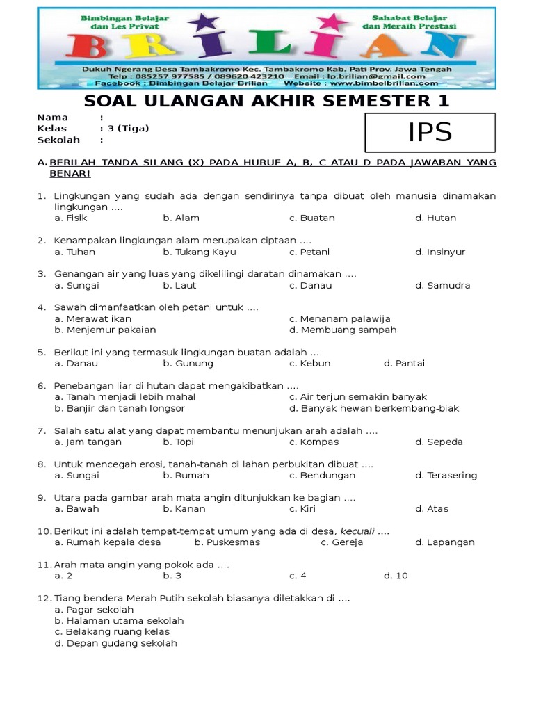 7 Tips Memahami Kumpulan Soal IPS Kelas 3 SD Semester 2 Sebelum Ujian Dimulai 7 Tips Memahami Kumpulan Soal IPS Kelas 3 SD Semester 2 Sebelum Ujian Dimulai
