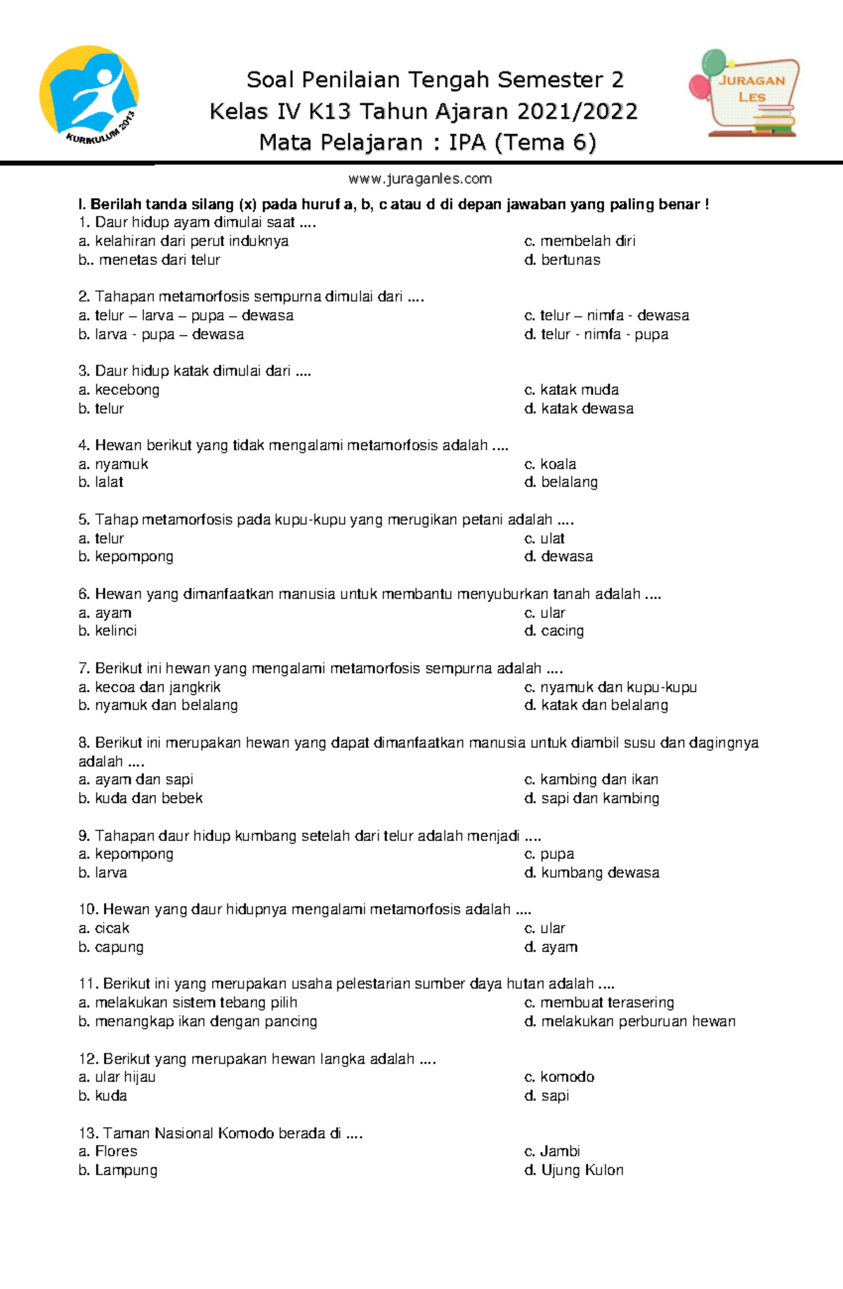 Bocoran Rahasia Jawaban soal sd kelas 4 semester 2 tema 6 Agar Nilai Ujian Sempurna Bocoran Rahasia Jawaban soal sd kelas 4 semester 2 tema 6 Agar Nilai Ujian Sempurna