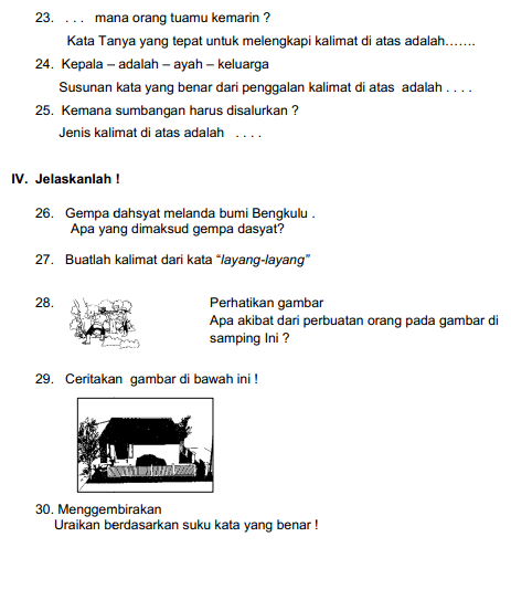 Latihan Soal UAS Semester 1 Kelas 3 dan Kunci Jawaban Terbaru Wajib Tahu Latihan Soal UAS Semester 1 Kelas 3 dan Kunci Jawaban Terbaru Wajib Tahu