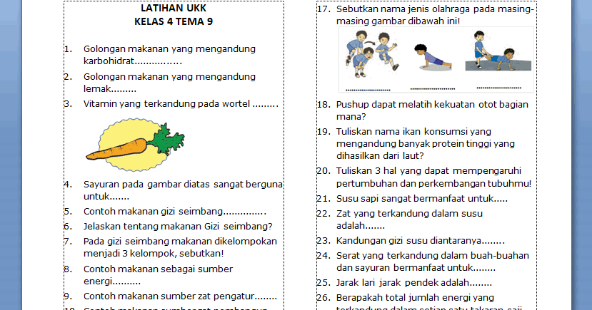 Rahasia Skor Sempurna Latihan Soal SD Kelas 4 Kurikulum 2013 Tema 9 Terbaru Rahasia Skor Sempurna Latihan Soal SD Kelas 4 Kurikulum 2013 Tema 9 Terbaru